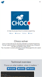 Mobile Screenshot of choco-solver.org