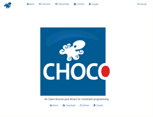 Tablet Screenshot of choco-solver.org